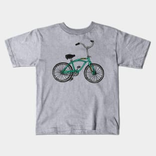 Beach Cruiser - TEAL Kids T-Shirt